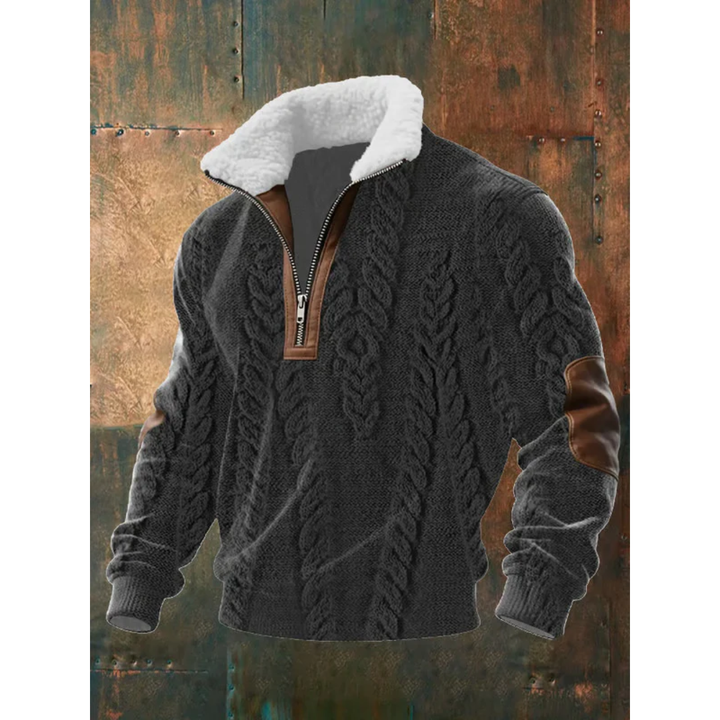 The Ibrahima Heritage | Men’s Fleece-Lined Quarter-Zip Sweater