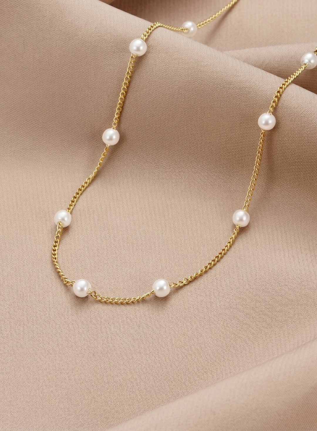Pearl Line Necklace
