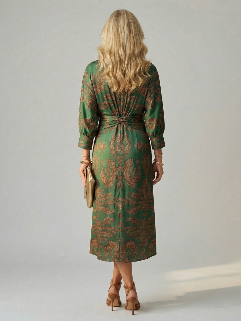 Rune | Natural Wrap Midi Dress