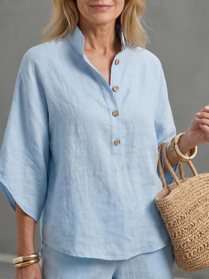 Ality | Button Front Relaxed Tunic Trouser Set