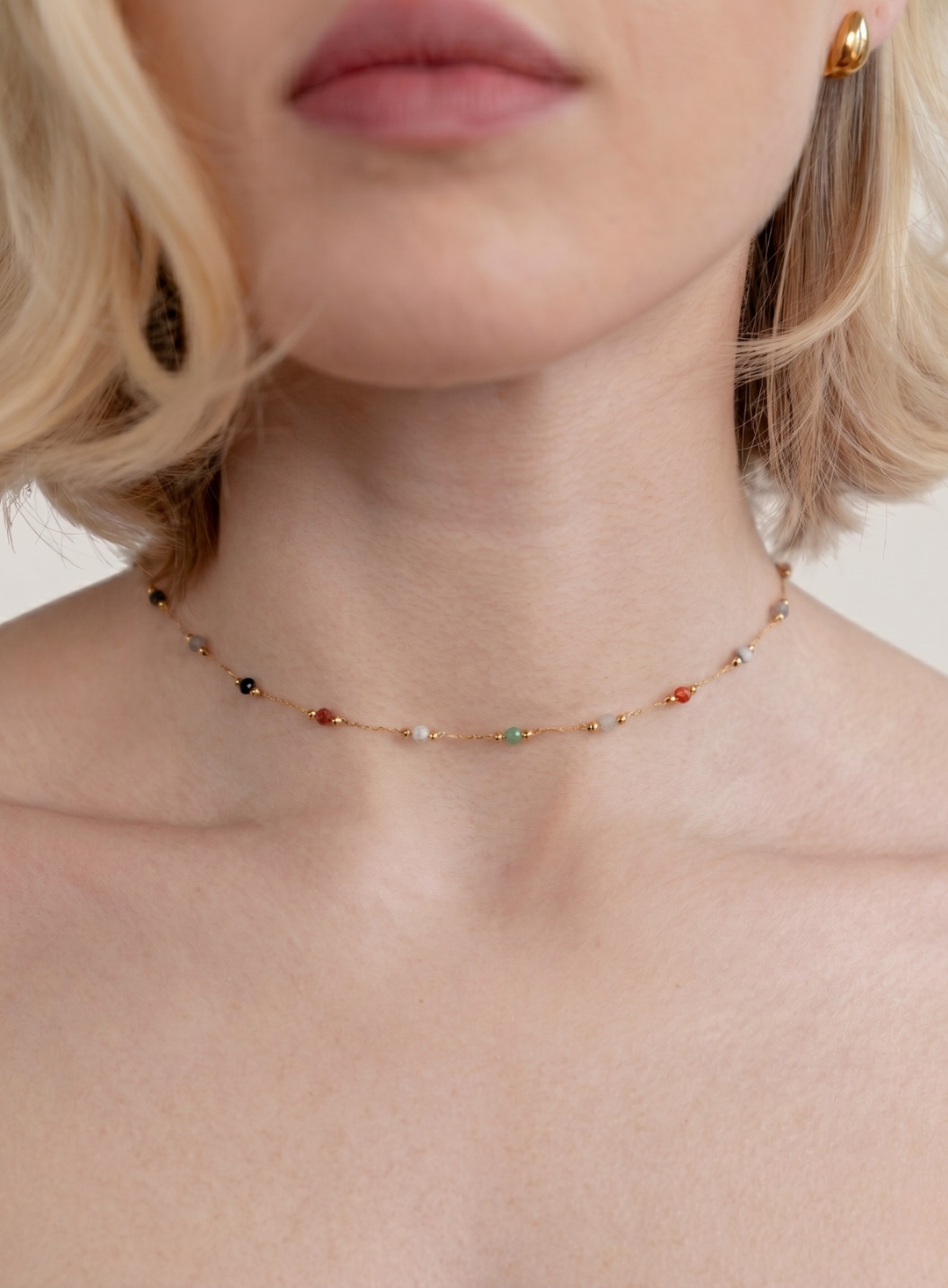 Multi-Coloured Gemstone Necklace
