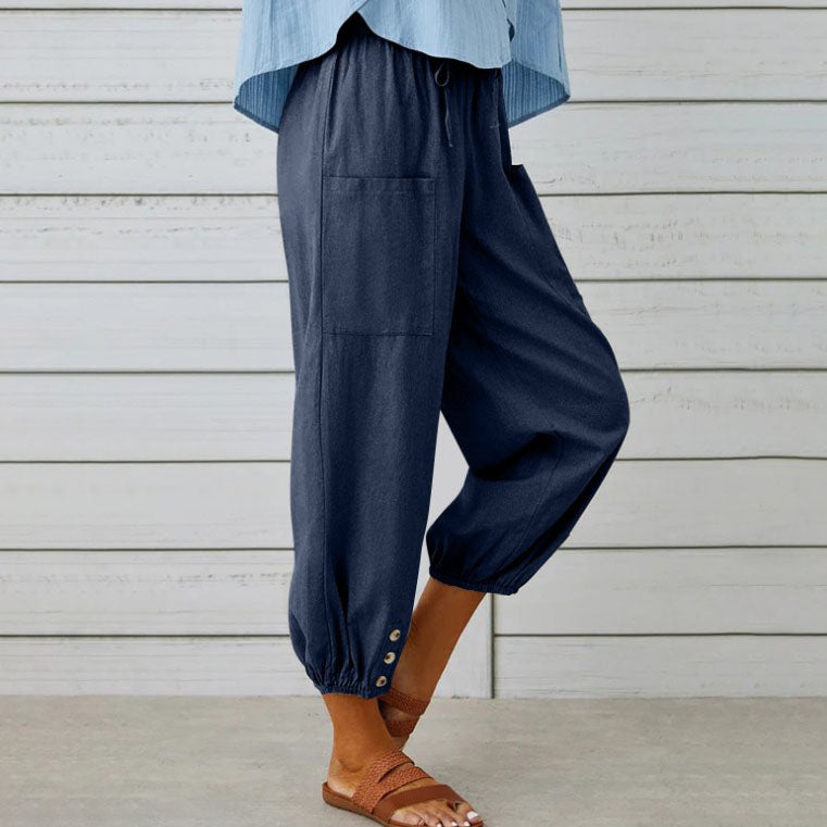 Somerset | Wide-Leg Cotton Trousers