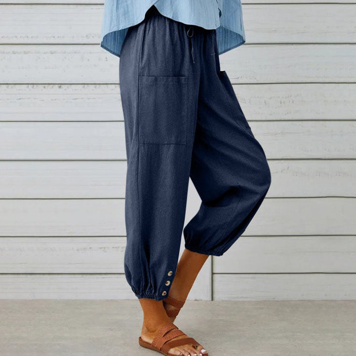 Somerset | Wide-Leg Cotton Trousers