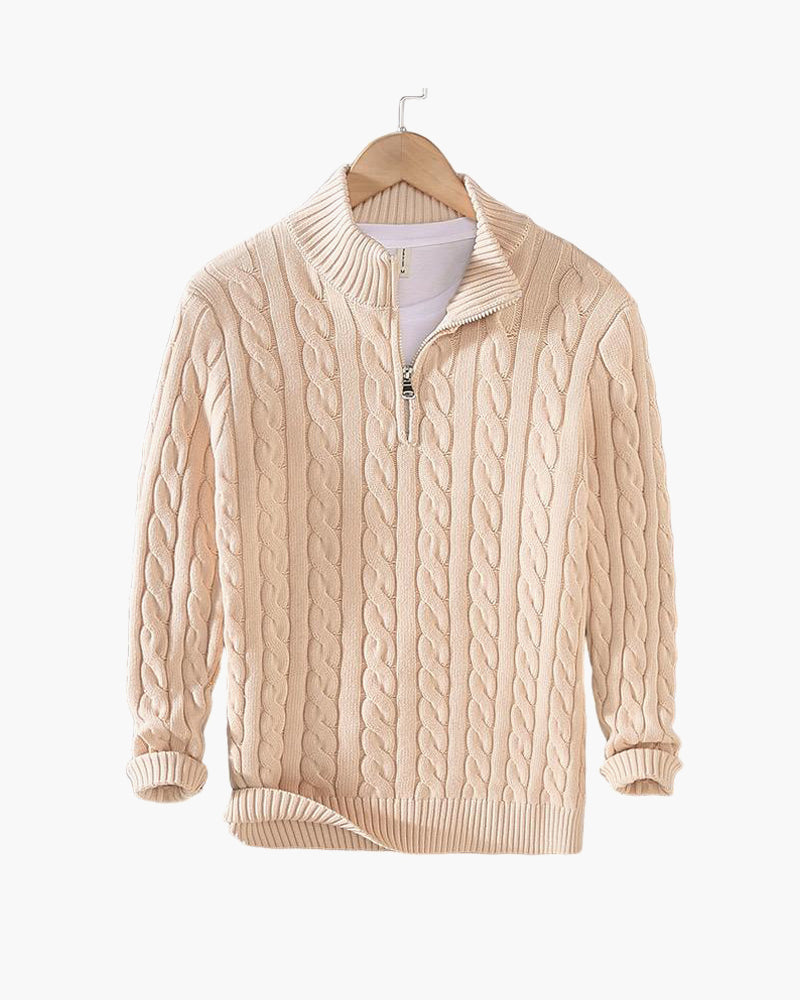 The Taebaek Heritage | Zipped Cable Sweater