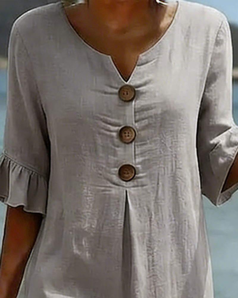 Cleo | Button-Down Cotton Dress