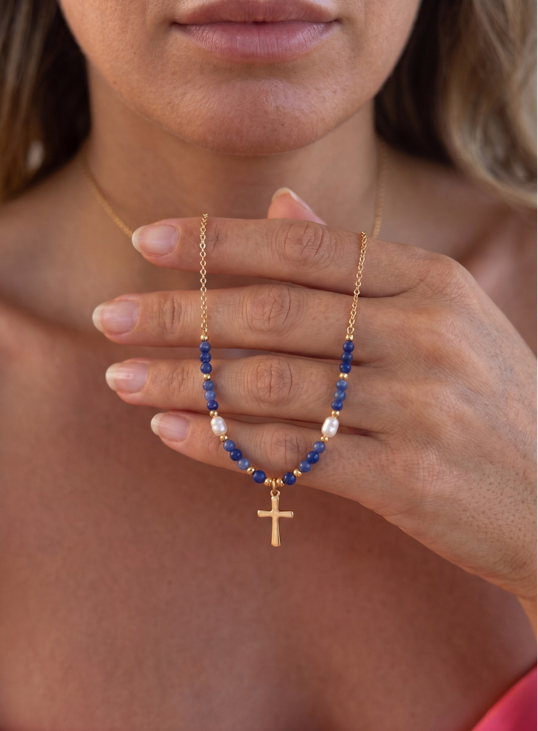 Colourful Cross Necklace