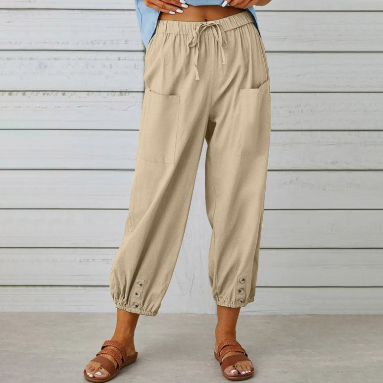 Somerset | Wide-Leg Cotton Trousers
