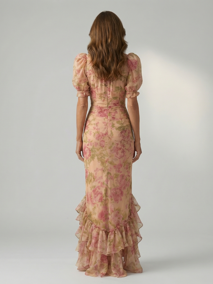 Vienne | Gentle High Neck Maxi Dress