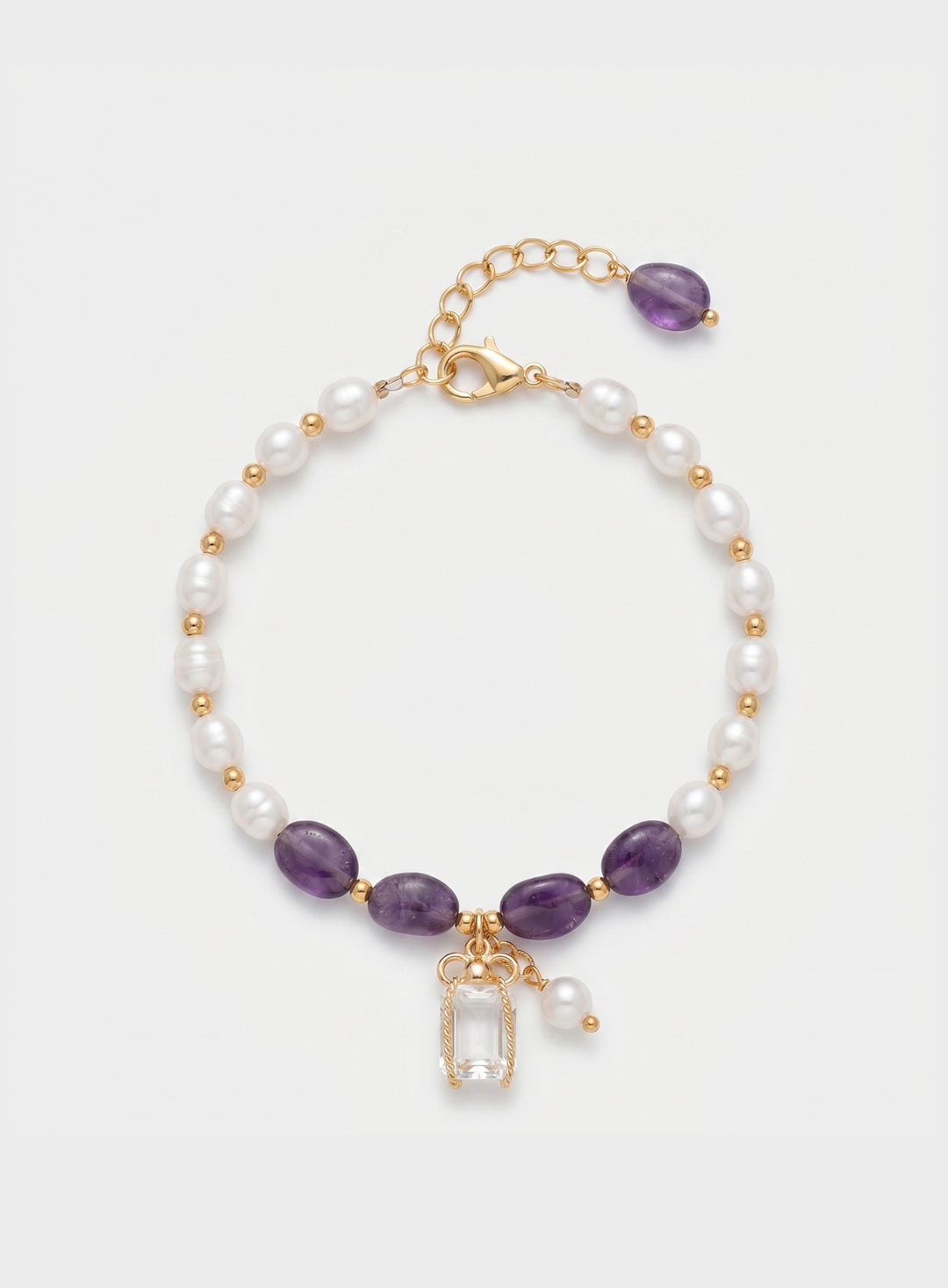 Pearl and Amethyst Bracelet