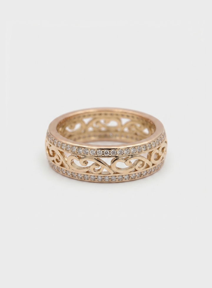 Golden Filigree Ring