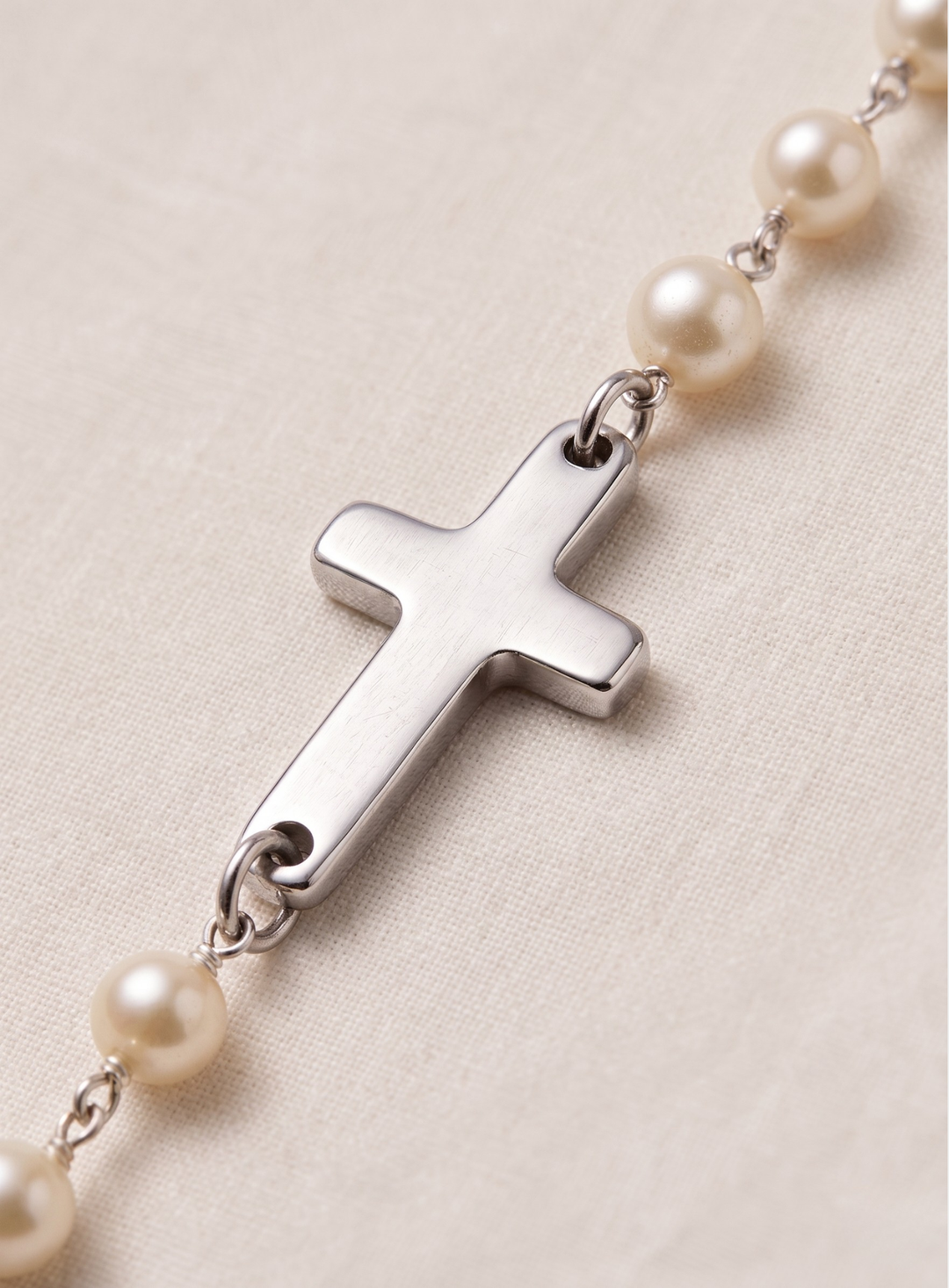 Cross & Pearl Necklace