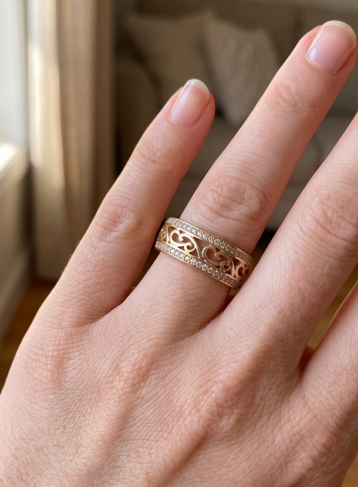 Golden Filigree Ring