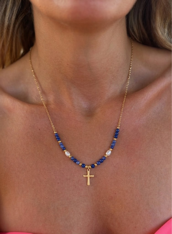 Colourful Cross Necklace