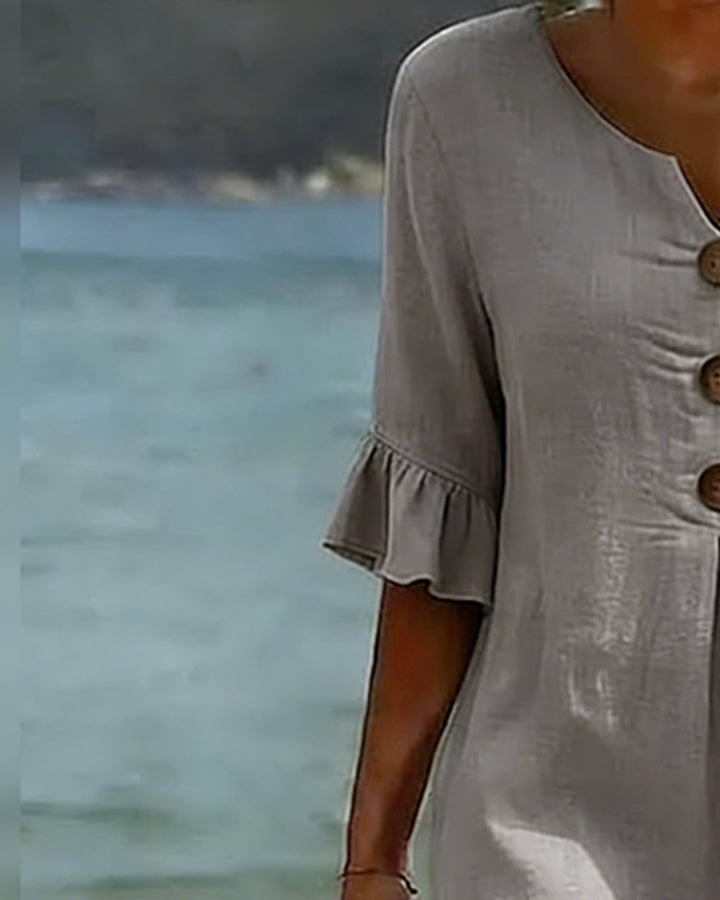 Cleo | Button-Down Cotton Dress