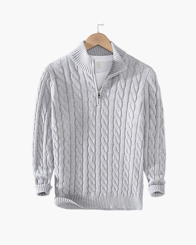 The Taebaek Heritage | Zipped Cable Sweater