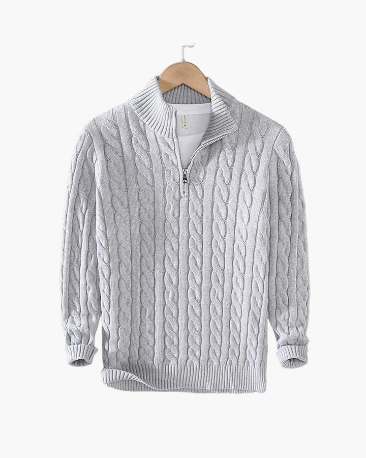 The Taebaek Heritage | Zipped Cable Sweater