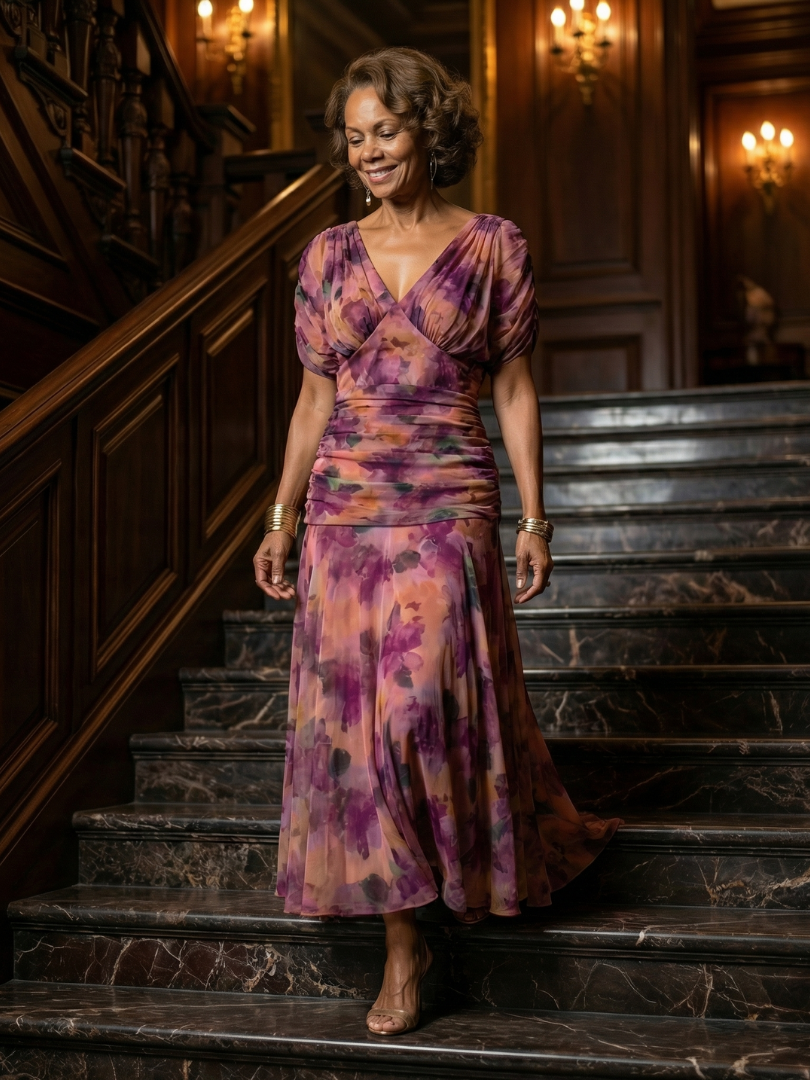 Vivienne | Off Shoulder Flow Midi Dress
