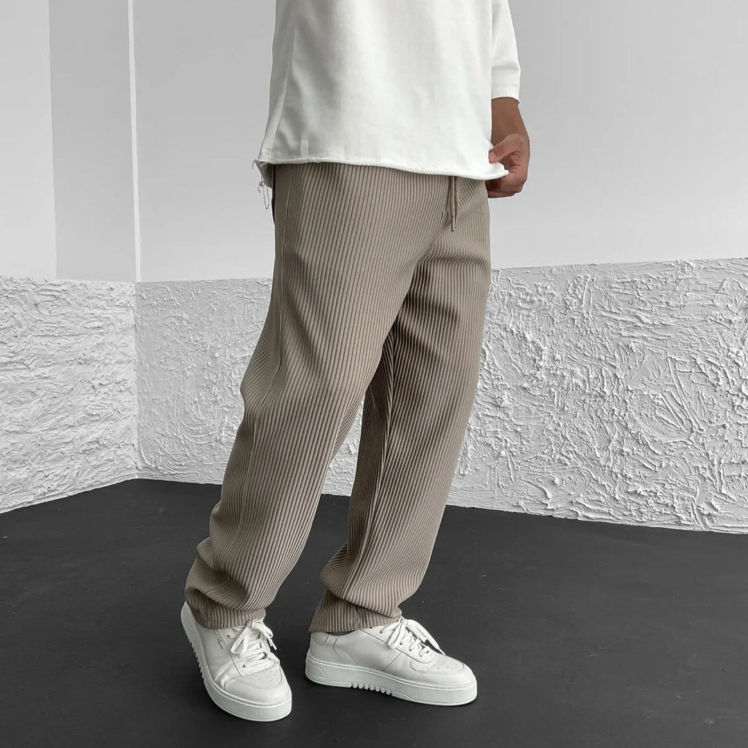 Aria | Relaxed Drawstring Knit Trousers