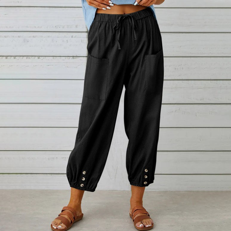 Somerset | Wide-Leg Cotton Trousers