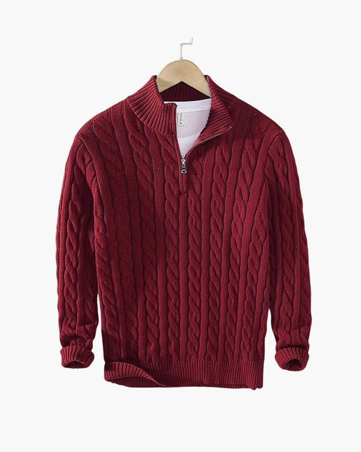 The Taebaek Heritage | Zipped Cable Sweater