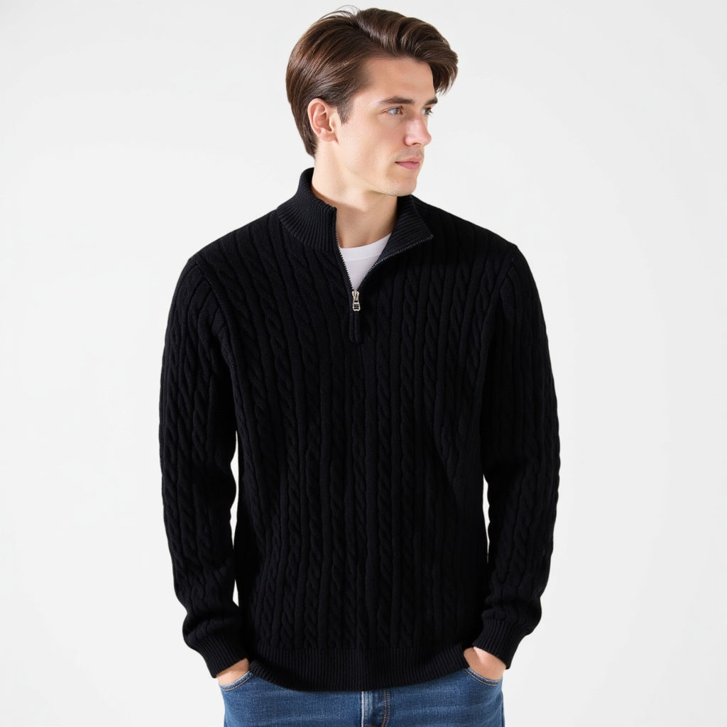 The Taebaek Heritage | Zipped Cable Sweater