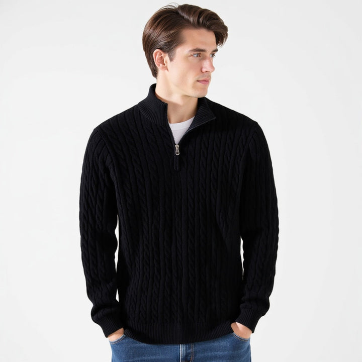 The Taebaek Heritage | Zipped Cable Sweater