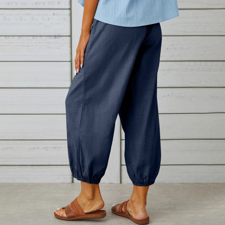 Somerset | Wide-Leg Cotton Trousers