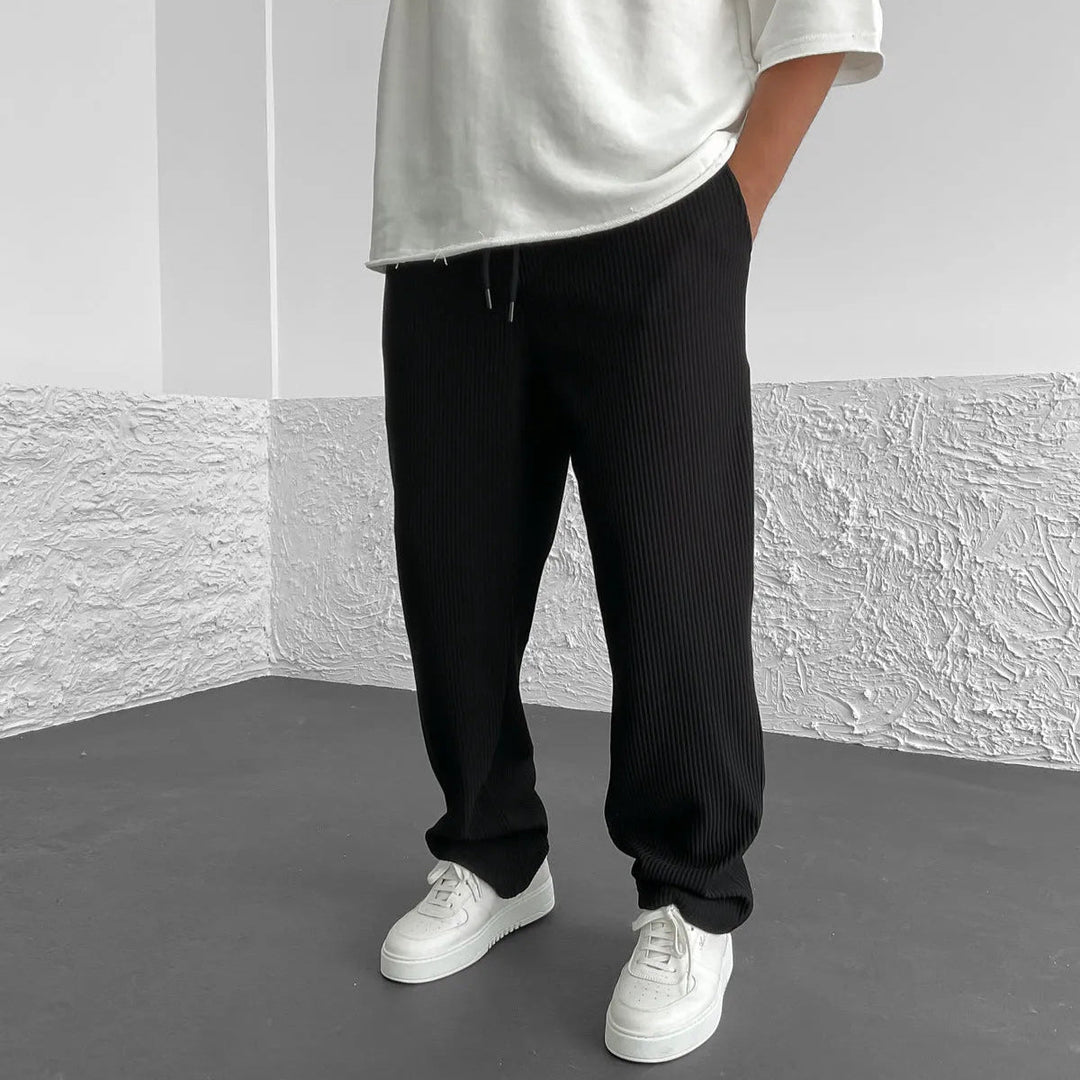 Aria | Relaxed Drawstring Knit Trousers