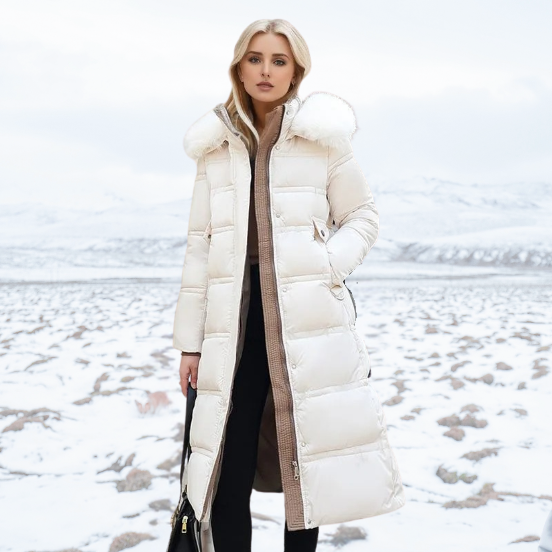 The Florence Majestic | High-Collar Faux-Fur Puffer Coat