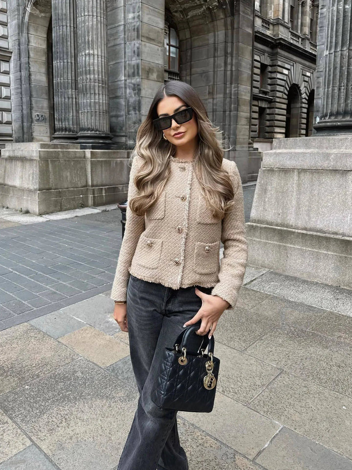 The Charlotte Manor | Short Tweed Blazer Jacket