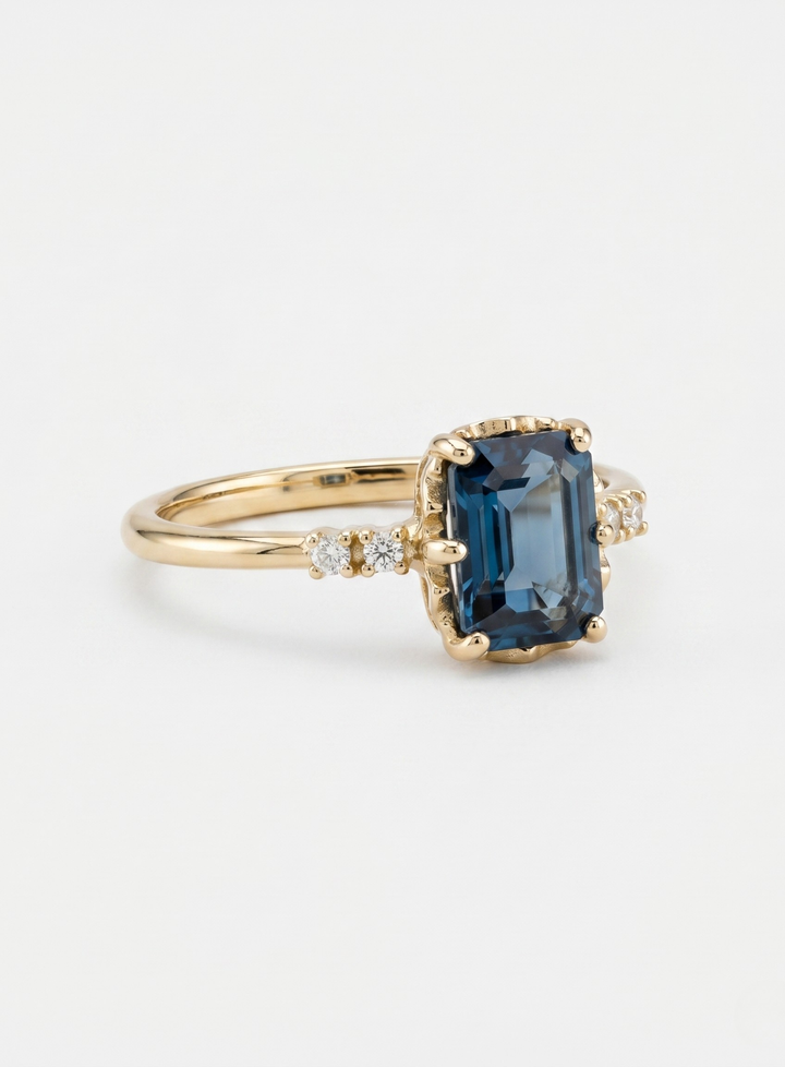 Sapphire Radiance Ring