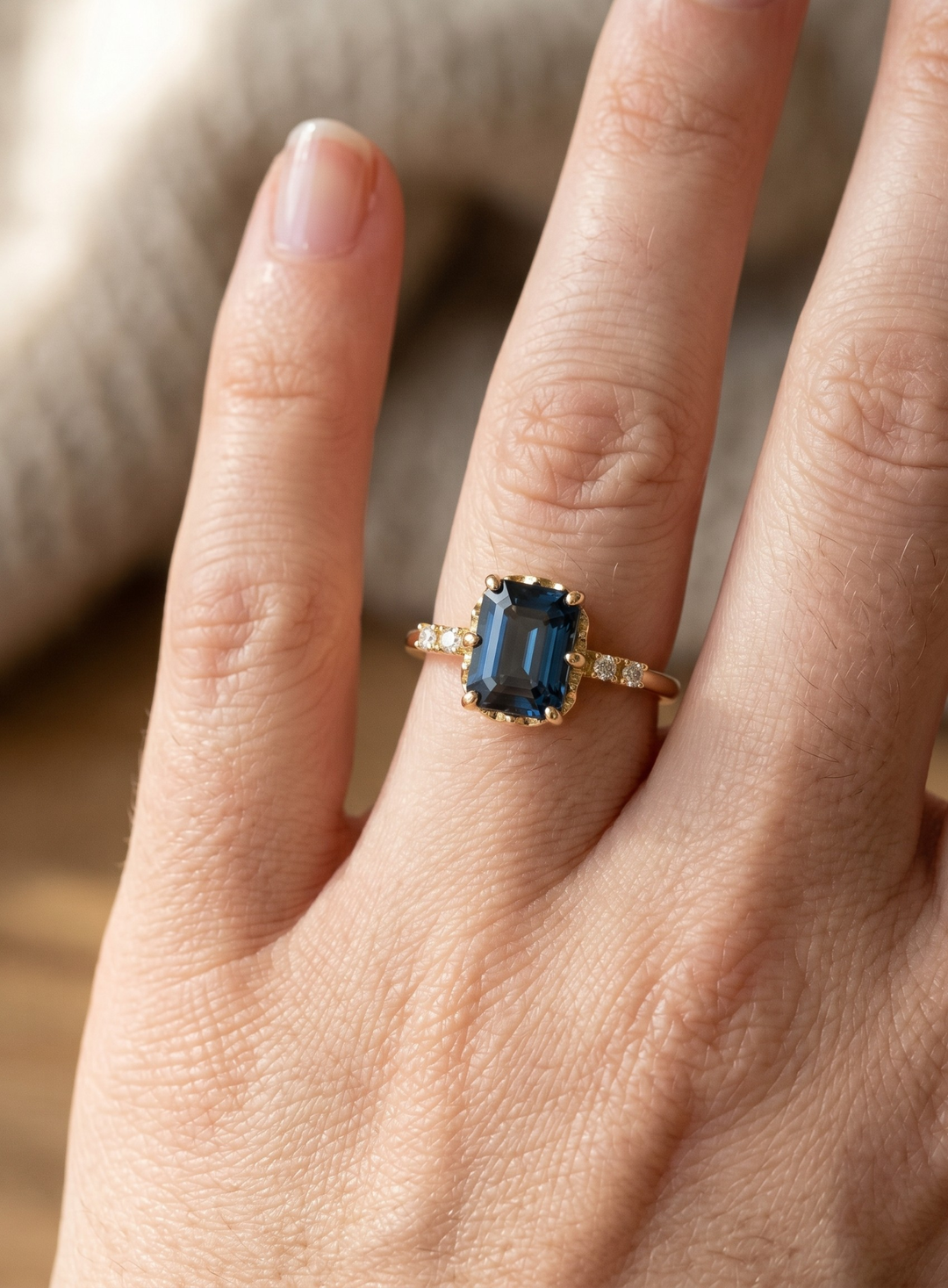 Sapphire Radiance Ring