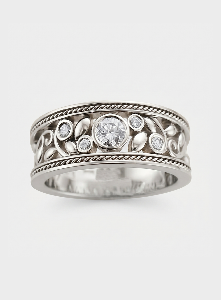 Silver Ornament Ring