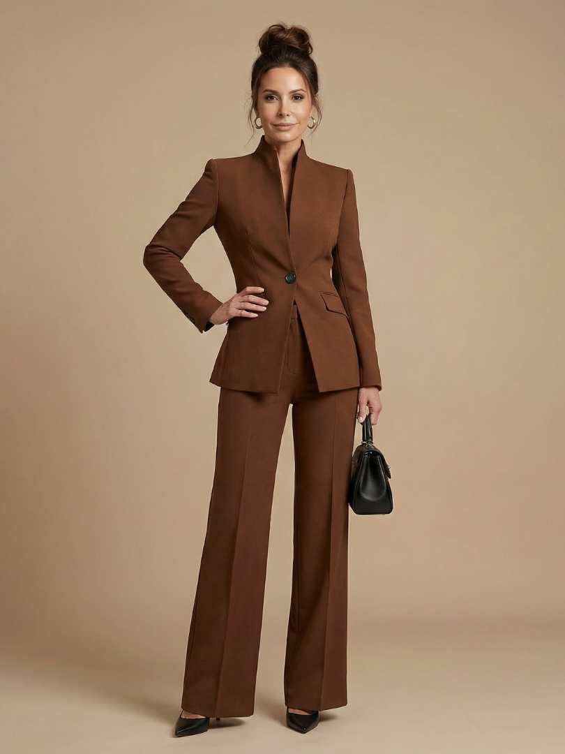 Alta | Structured Stand Collar Tailored Suit