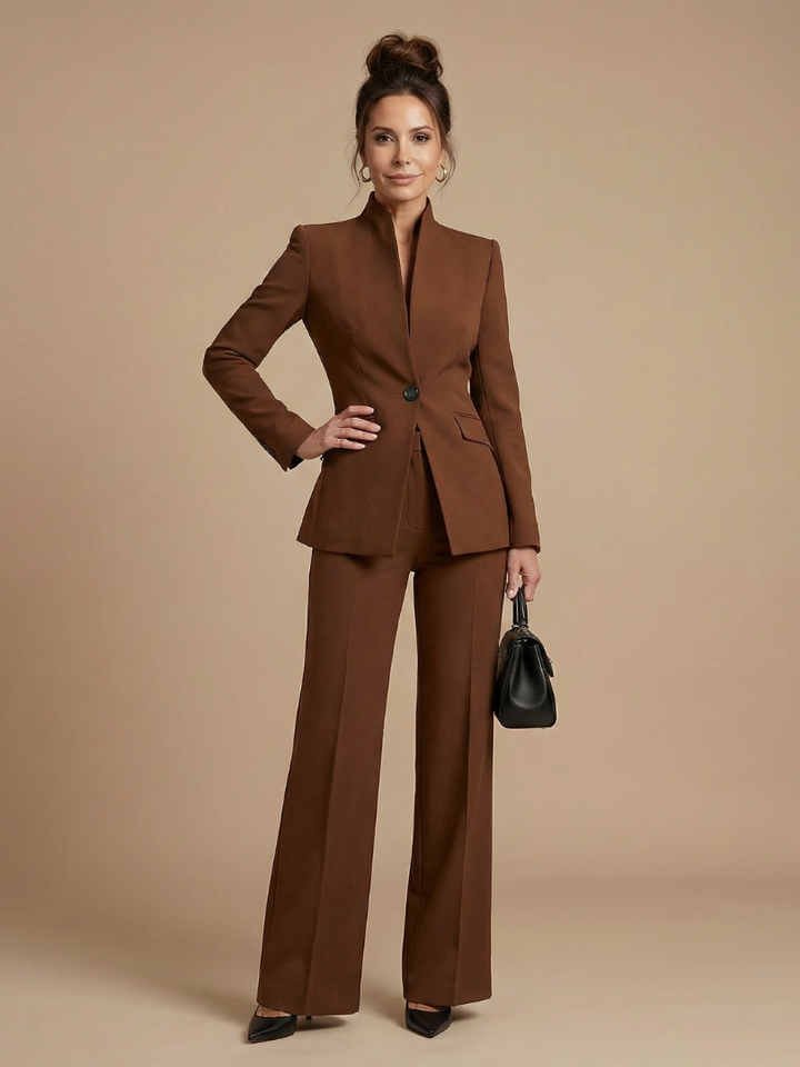 Alta | Structured Stand Collar Tailored Suit