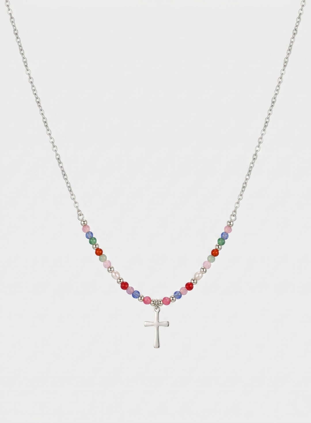 Colourful Cross Necklace