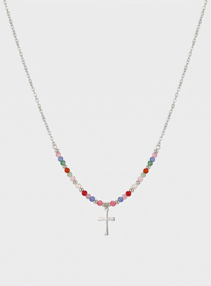 Colourful Cross Necklace