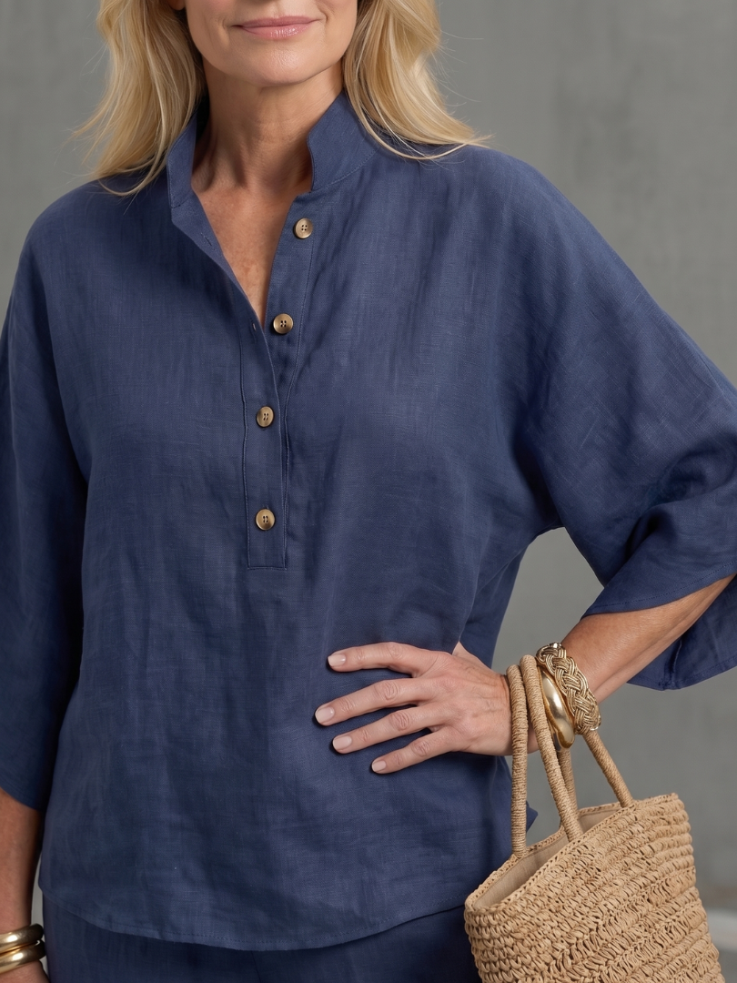 Ality | Button Front Relaxed Tunic Trouser Set