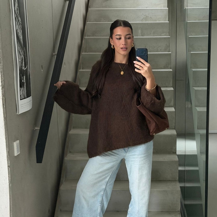 Isla | Slouchy Off-Shoulder Luxe Knit