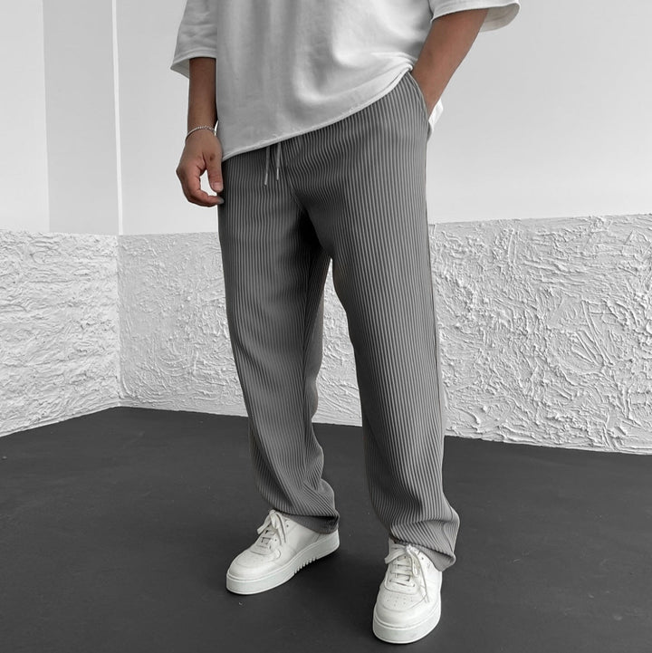 Aria | Relaxed Drawstring Knit Trousers