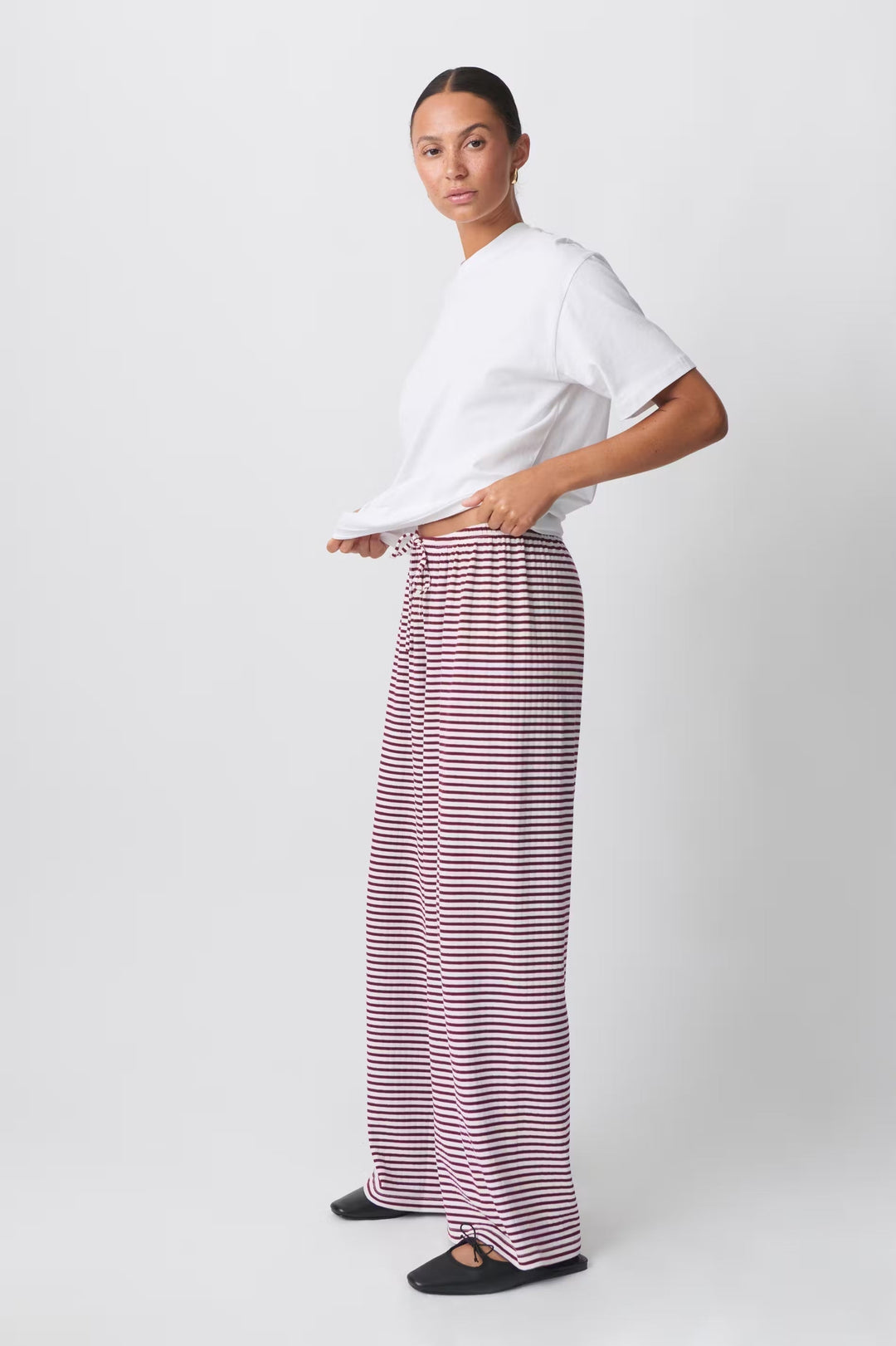 The Ava Regent | Women’s Spring Striped Relaxed Pants