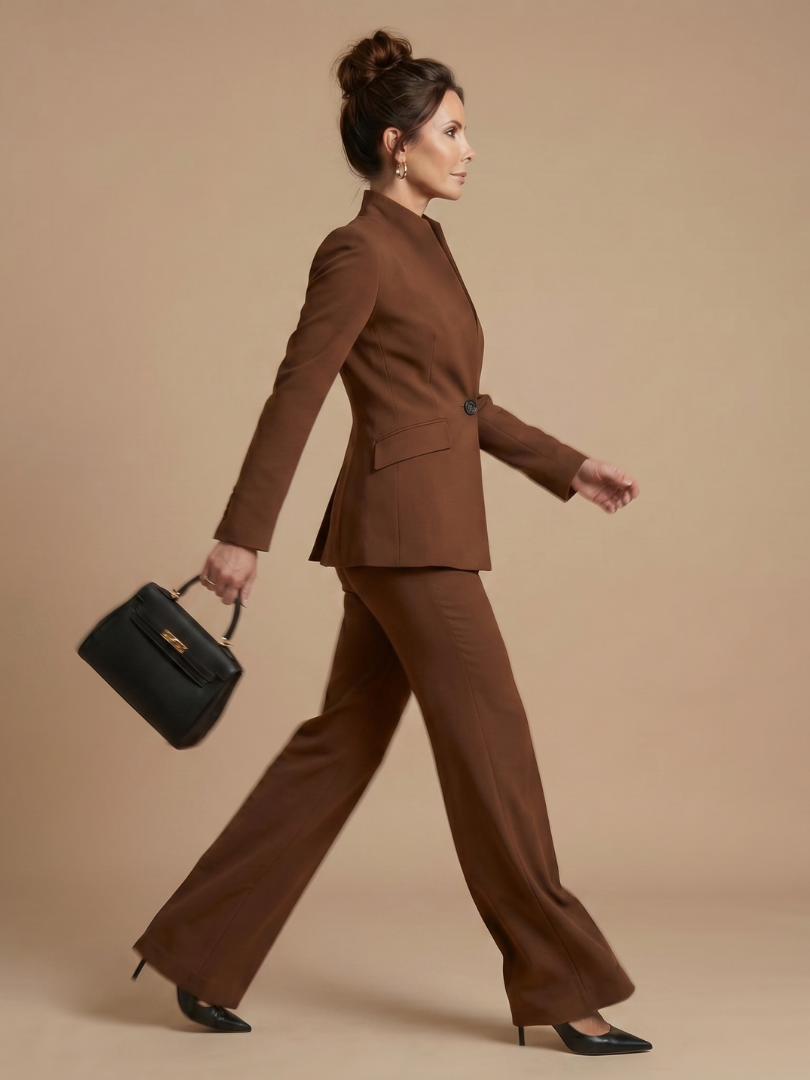 Alta | Structured Stand Collar Tailored Suit