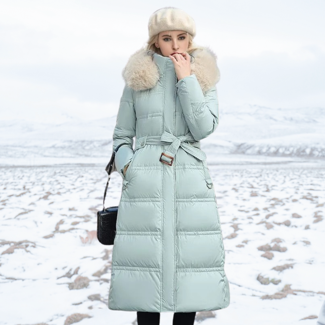 The Florence Majestic | High-Collar Faux-Fur Puffer Coat