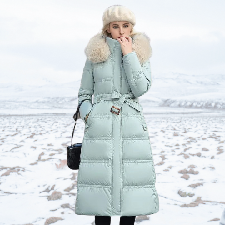 The Florence Majestic | High-Collar Faux-Fur Puffer Coat