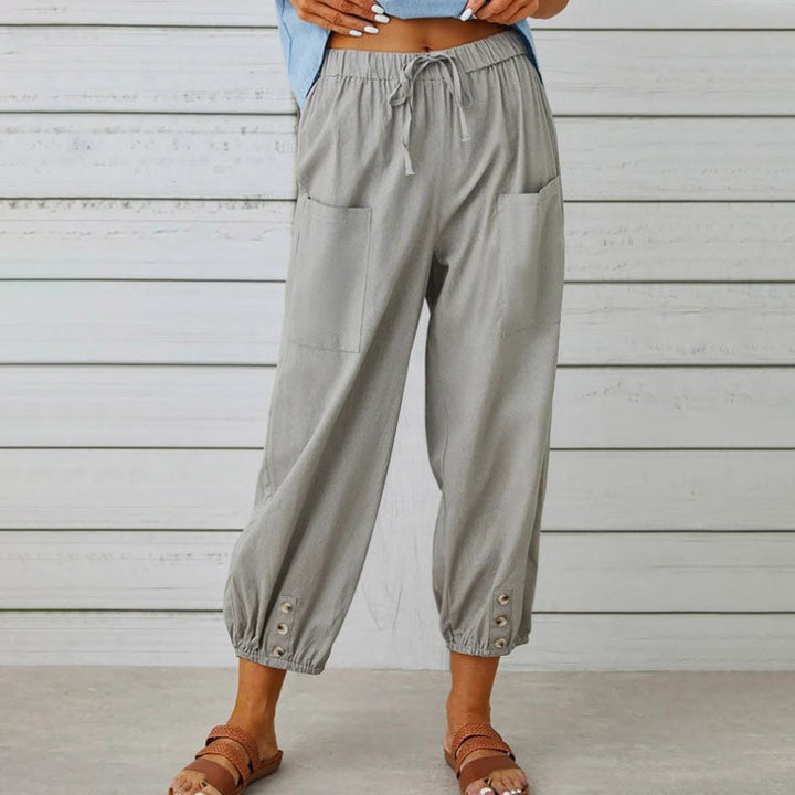 Somerset | Wide-Leg Cotton Trousers