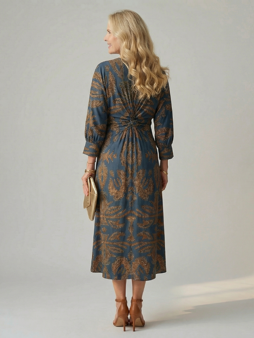 Rune | Natural Wrap Midi Dress