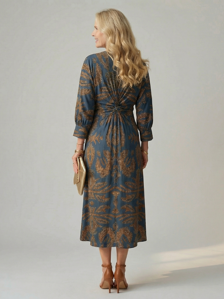 Rune | Natural Wrap Midi Dress