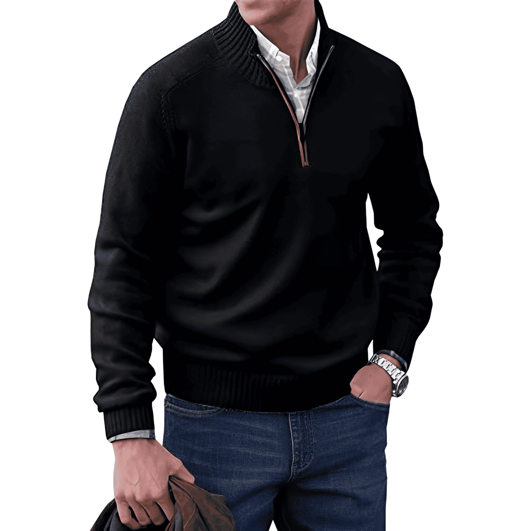 The Andrew Heritage | Men’s Zip-Up Knit Sweater