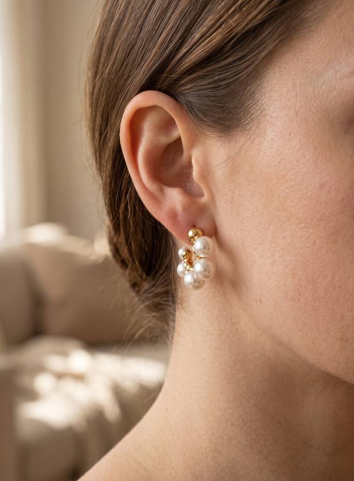 Pearl Crown Earrings