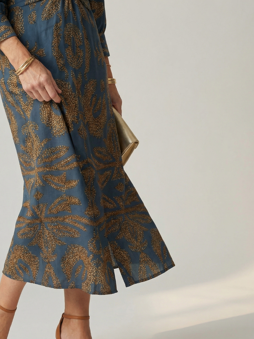 Rune | Natural Wrap Midi Dress